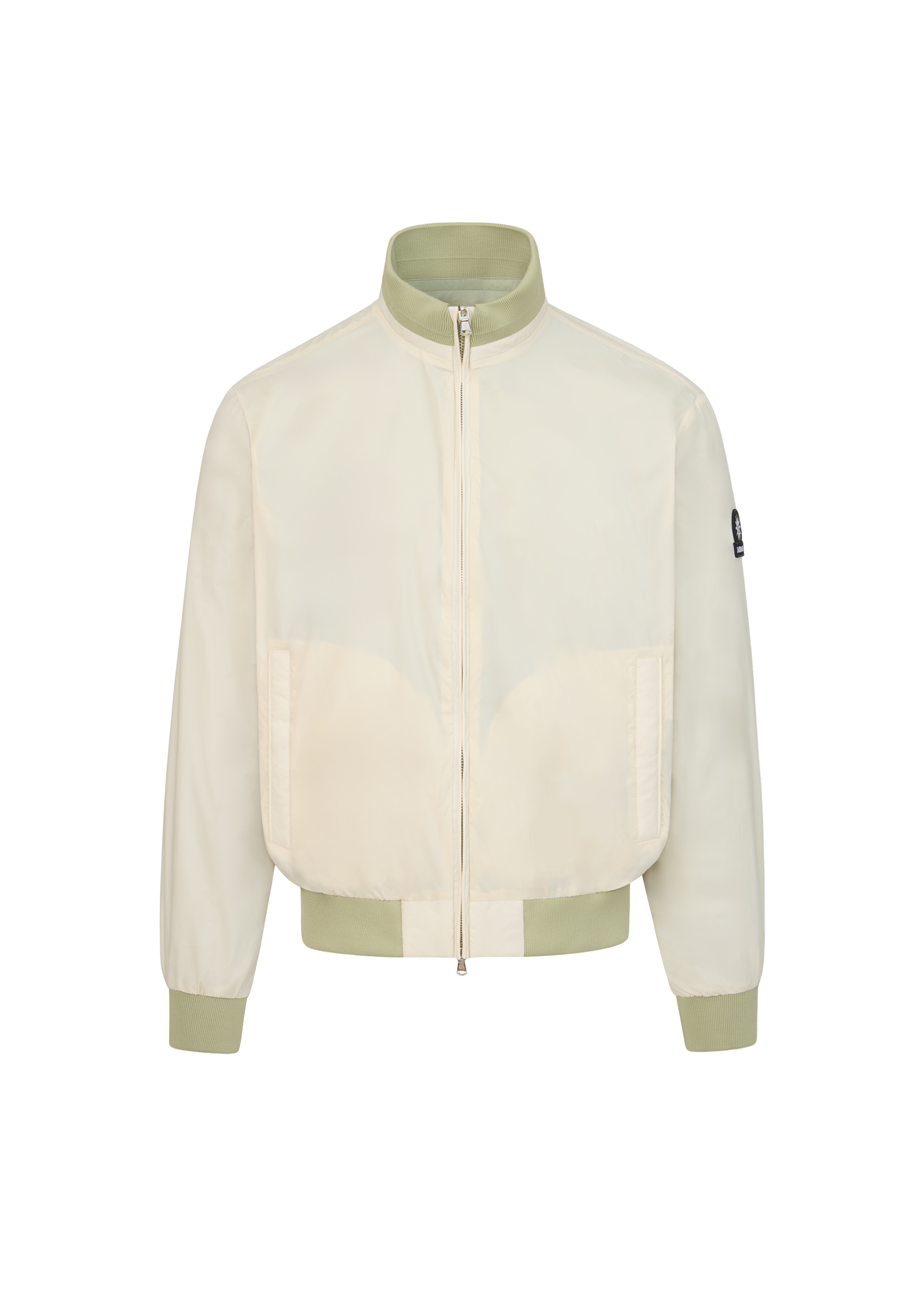 Sandbanks Reversible Funnel Neck Bomber - Sage/Stone - Sandbanks