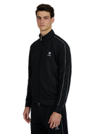 Sandbanks Piped Tricot Track Jacket - Black
