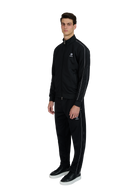 Sandbanks Piped Tricot Track Pant - Black