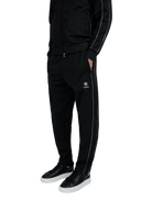 Sandbanks Piped Tricot Track Pant - Black