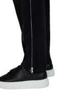 Sandbanks Piped Tricot Track Pant - Black