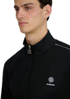 Sandbanks Piped Tricot Track Jacket - Black