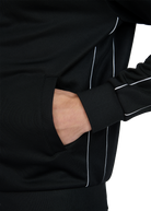 Sandbanks Piped Tricot Track Jacket - Black