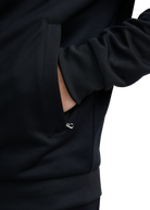 Contrast Stripe Appliqué Track Jacket - Black/Anthracite