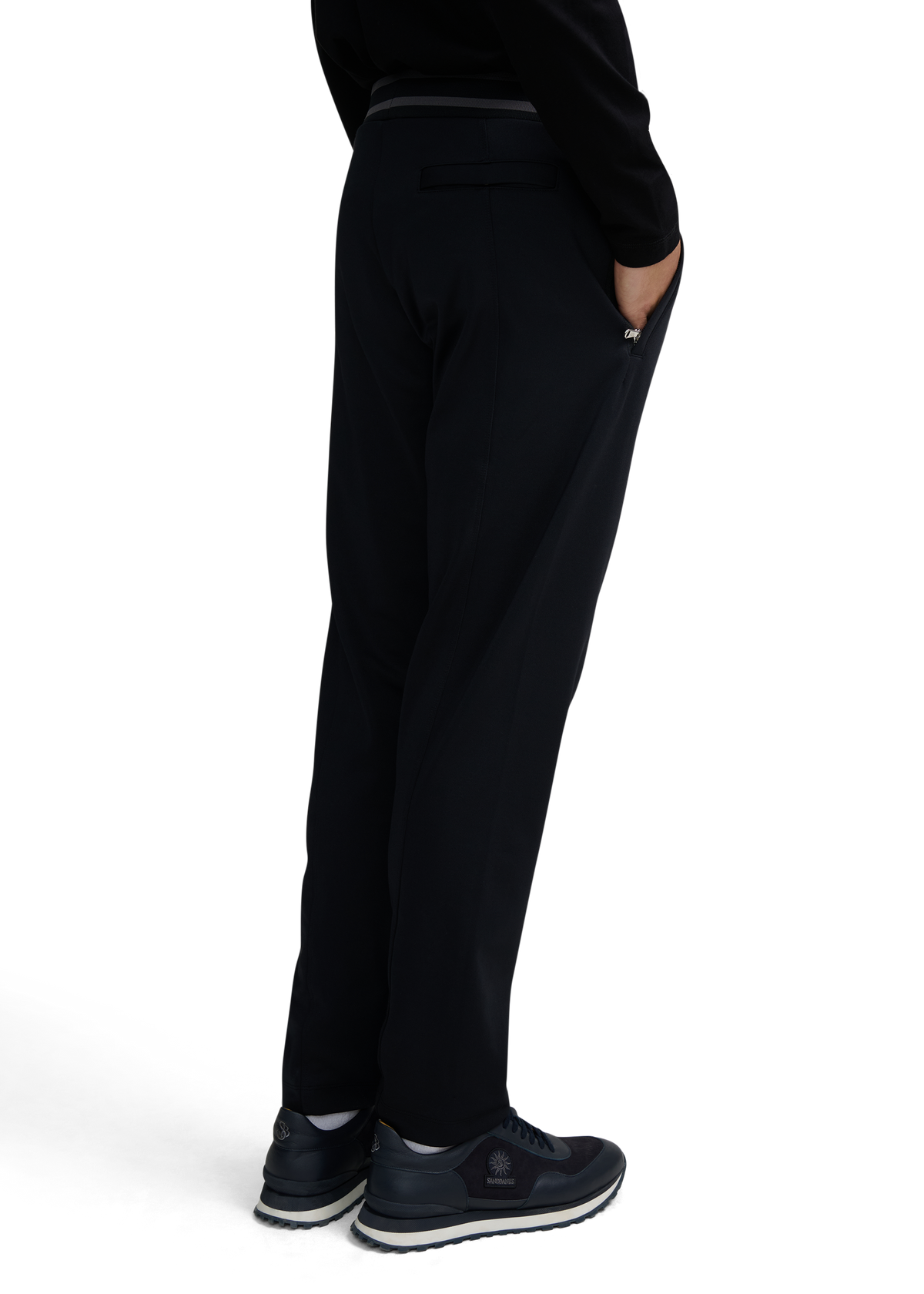 Contrast Stripe Track Pant - Black/Anthracite