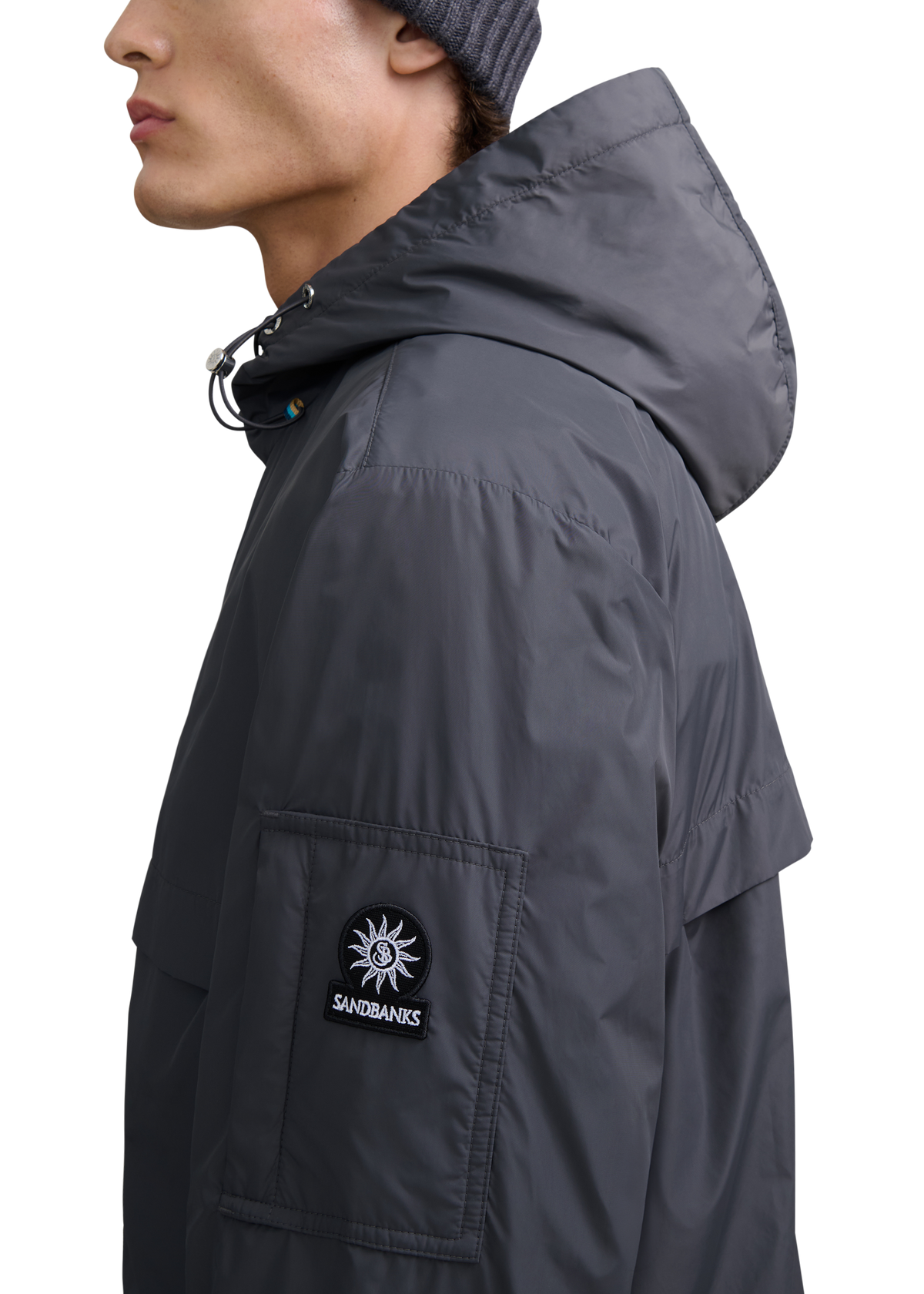 Meridian Nylon Windbreaker - Anthracite
