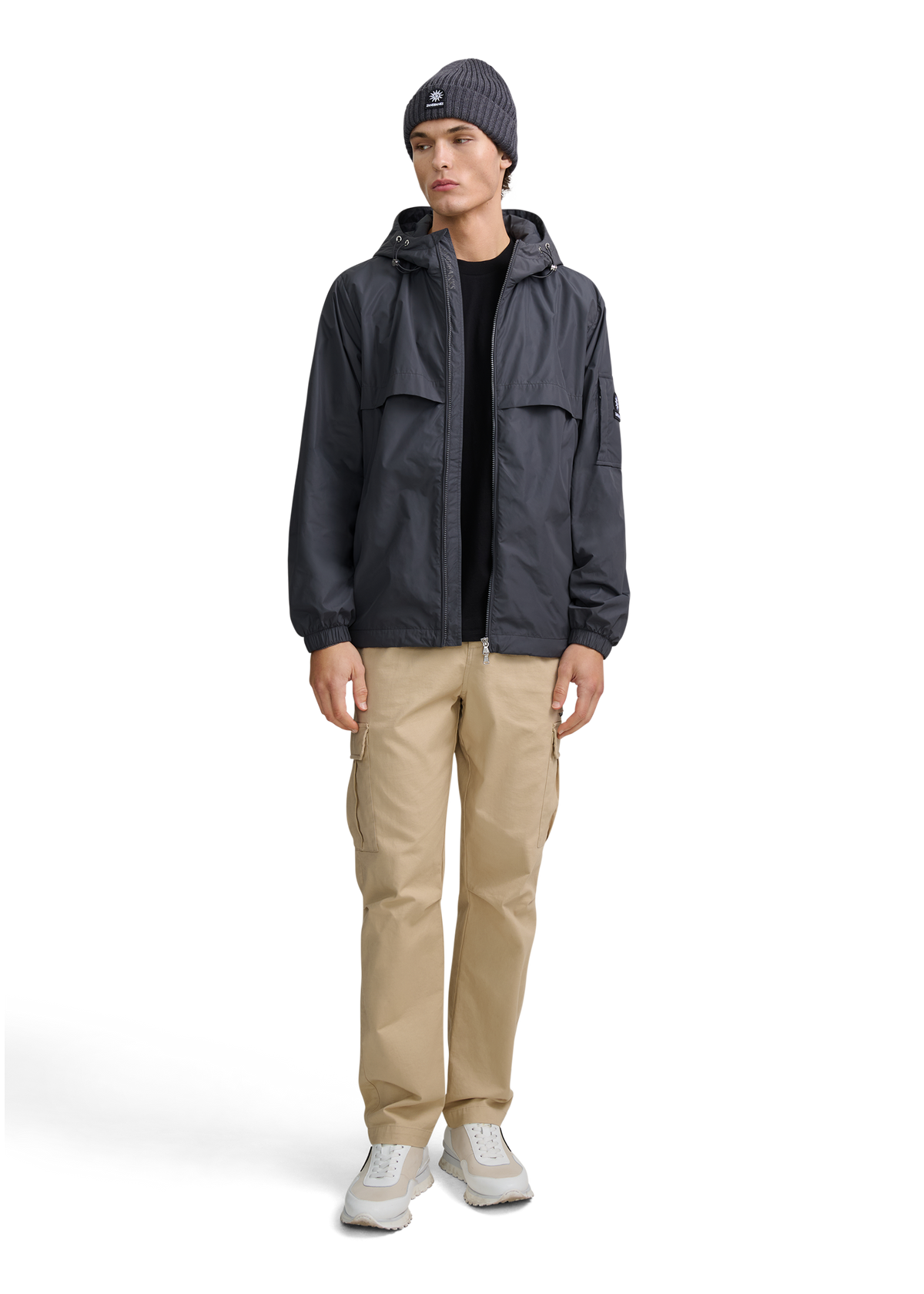 Meridian Nylon Windbreaker - Anthracite