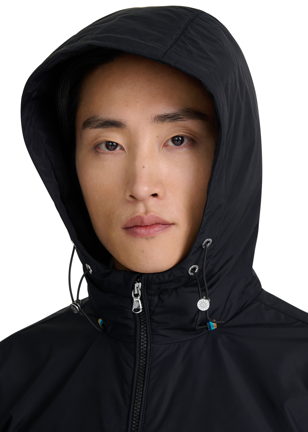 Meridian Nylon Windbreaker - Black