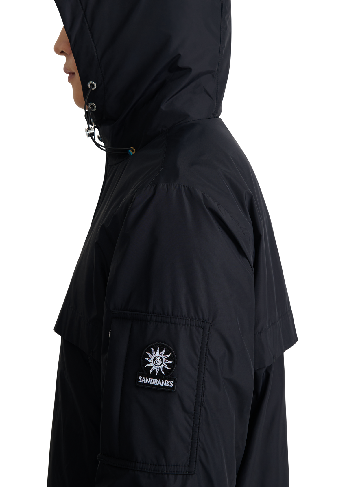 Meridian Nylon Windbreaker - Black