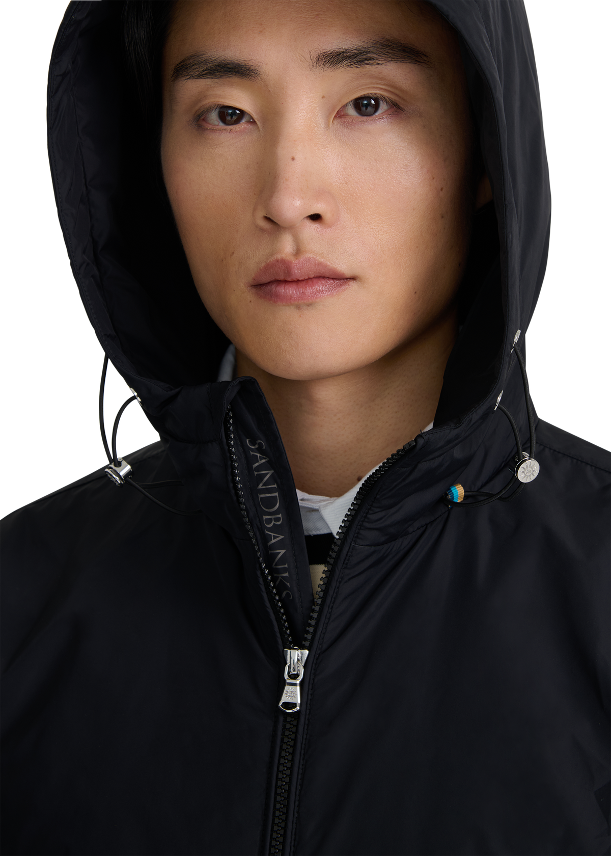 Meridian Nylon Windbreaker - Black