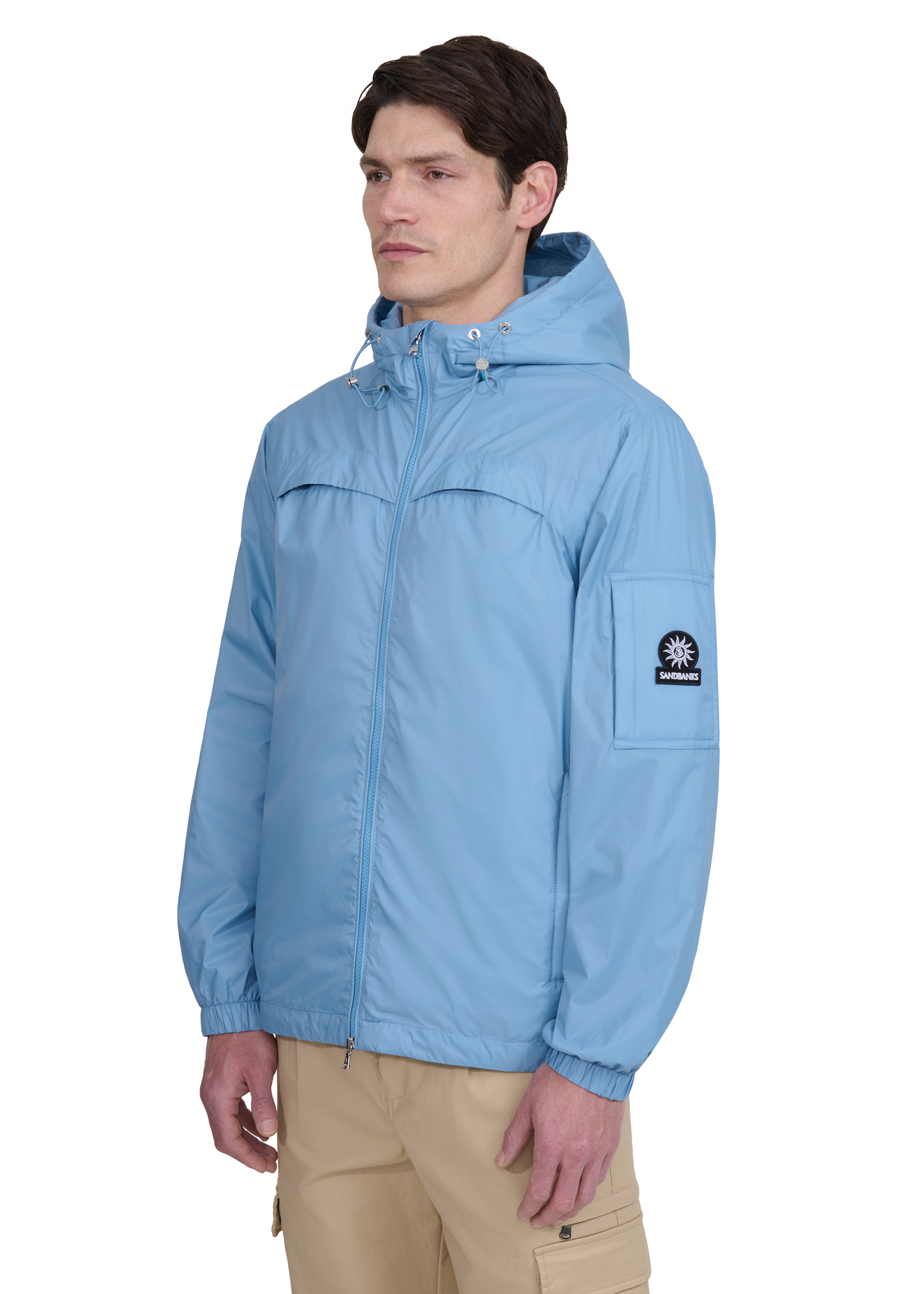 Sandbanks Meridian Windbreaker - Dusty Blue