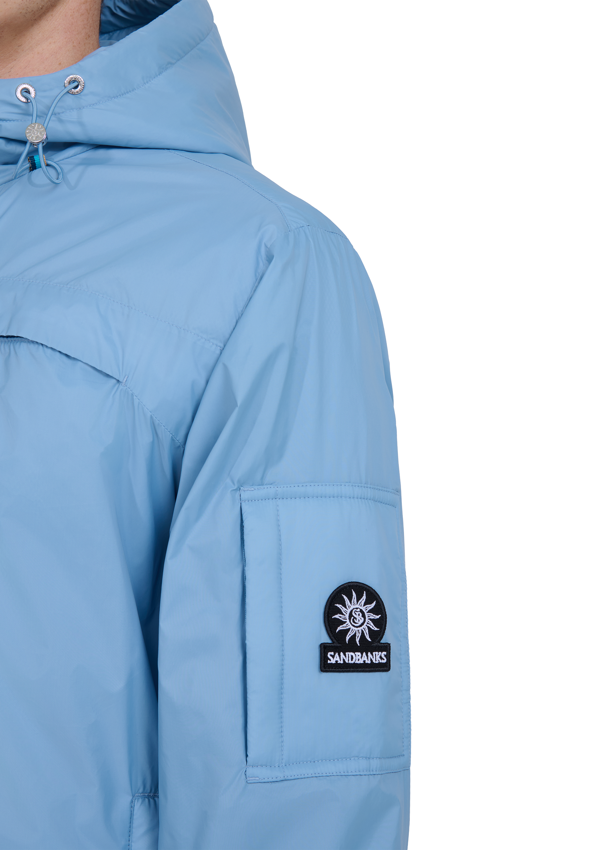 Sandbanks Meridian Windbreaker - Dusty Blue