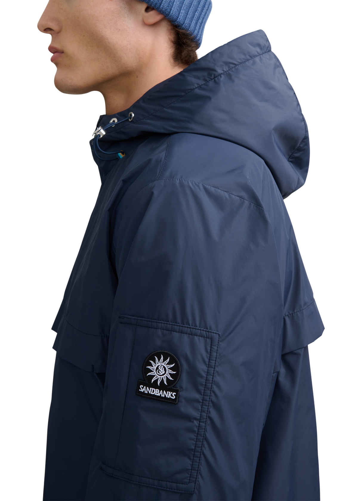 Meridian Nylon Windbreaker - Navy