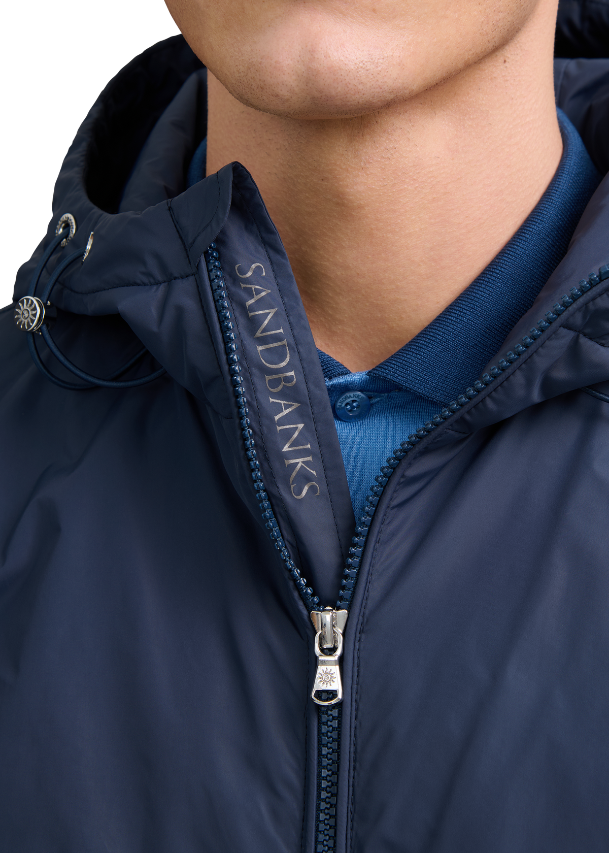 Meridian Nylon Windbreaker - Navy