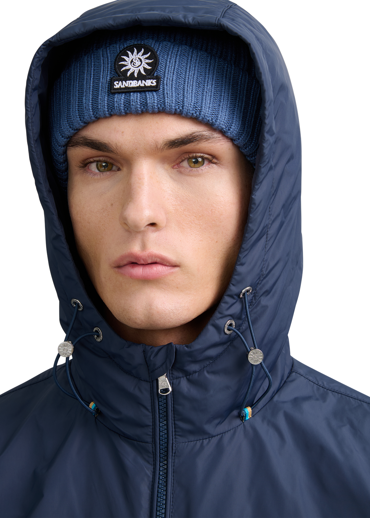 Meridian Nylon Windbreaker - Navy
