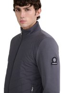 Chevron Quilted Interlock Sweatshirt - Charcoal
