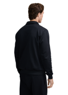 Collared Quarter Zip Sweatshirt - Black/Stone