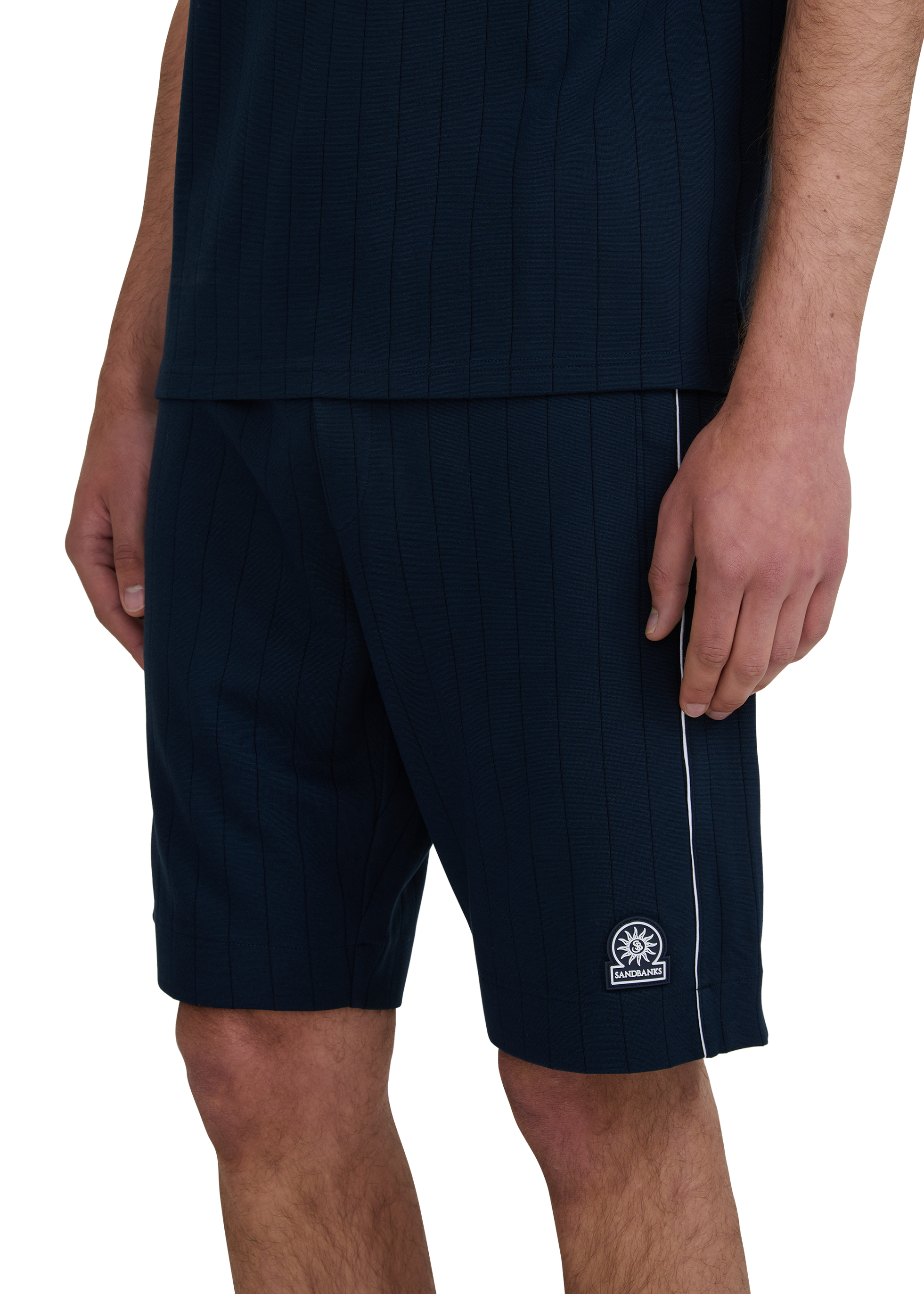 Panel Piped Short - Navy