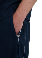 Panel Piped Short - Navy