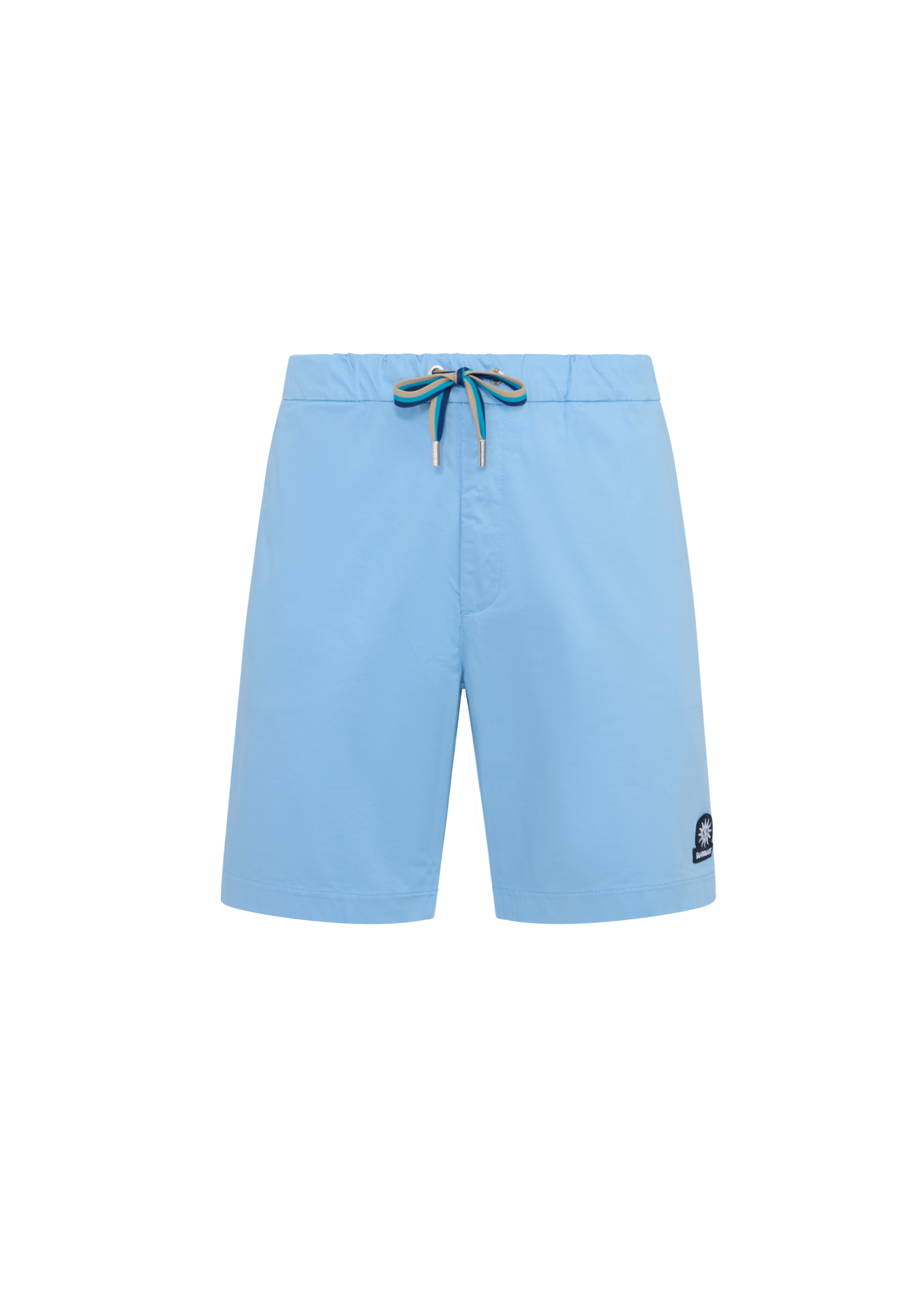 Relaxed Fit Cotton Short - Dusty Blue