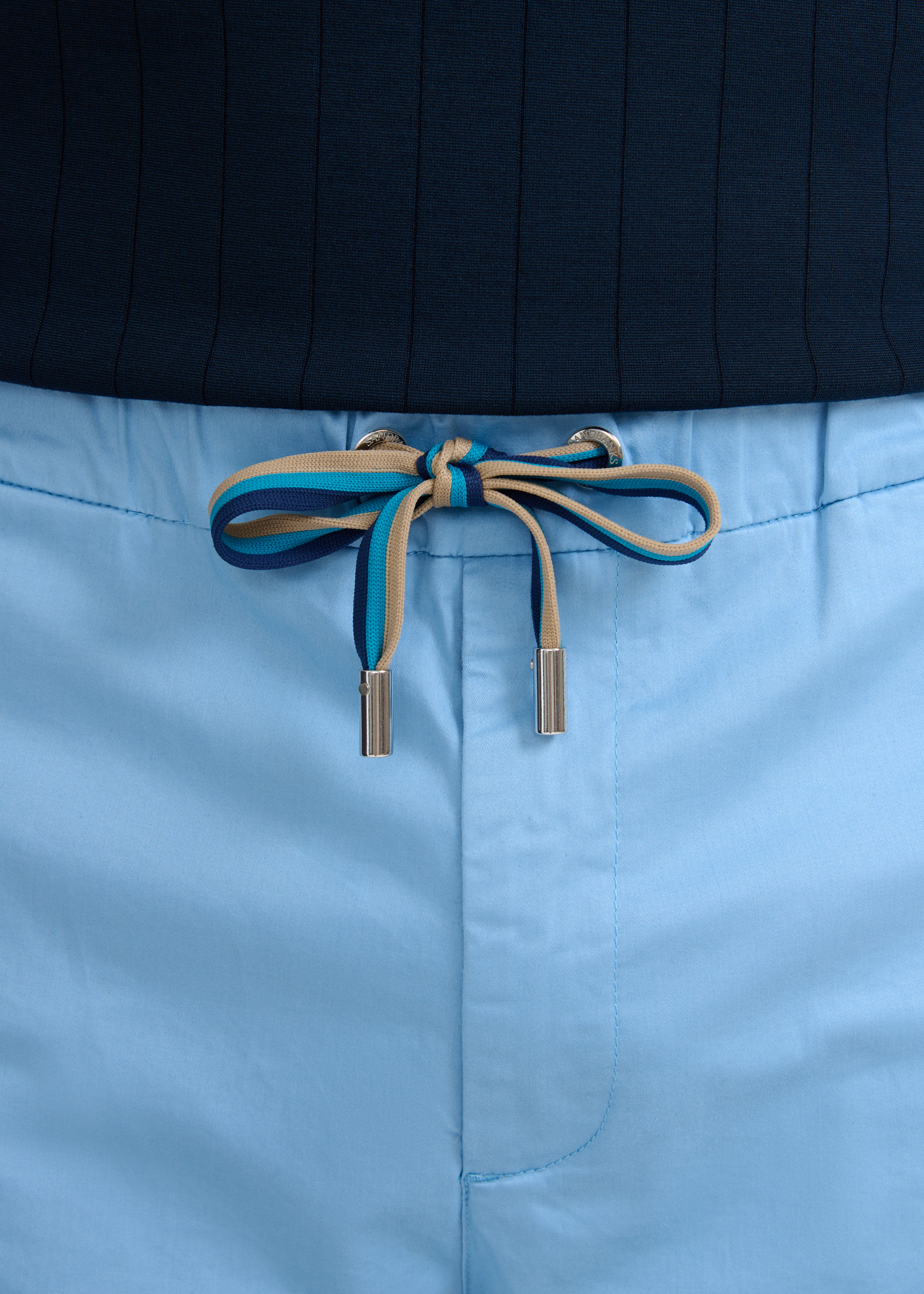 Relaxed Fit Cotton Short - Dusty Blue