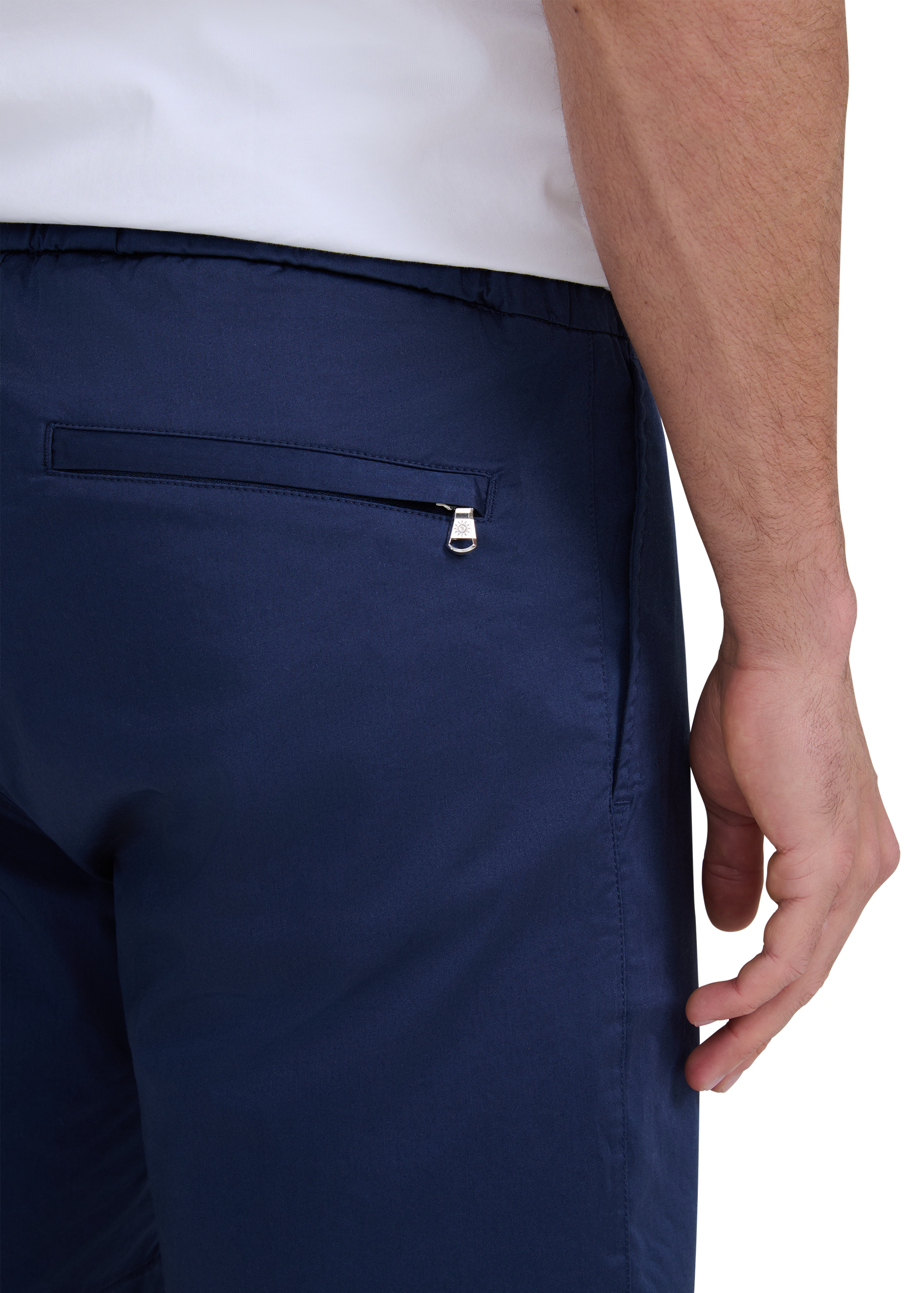 Relaxed Fit Cotton Short - Navy