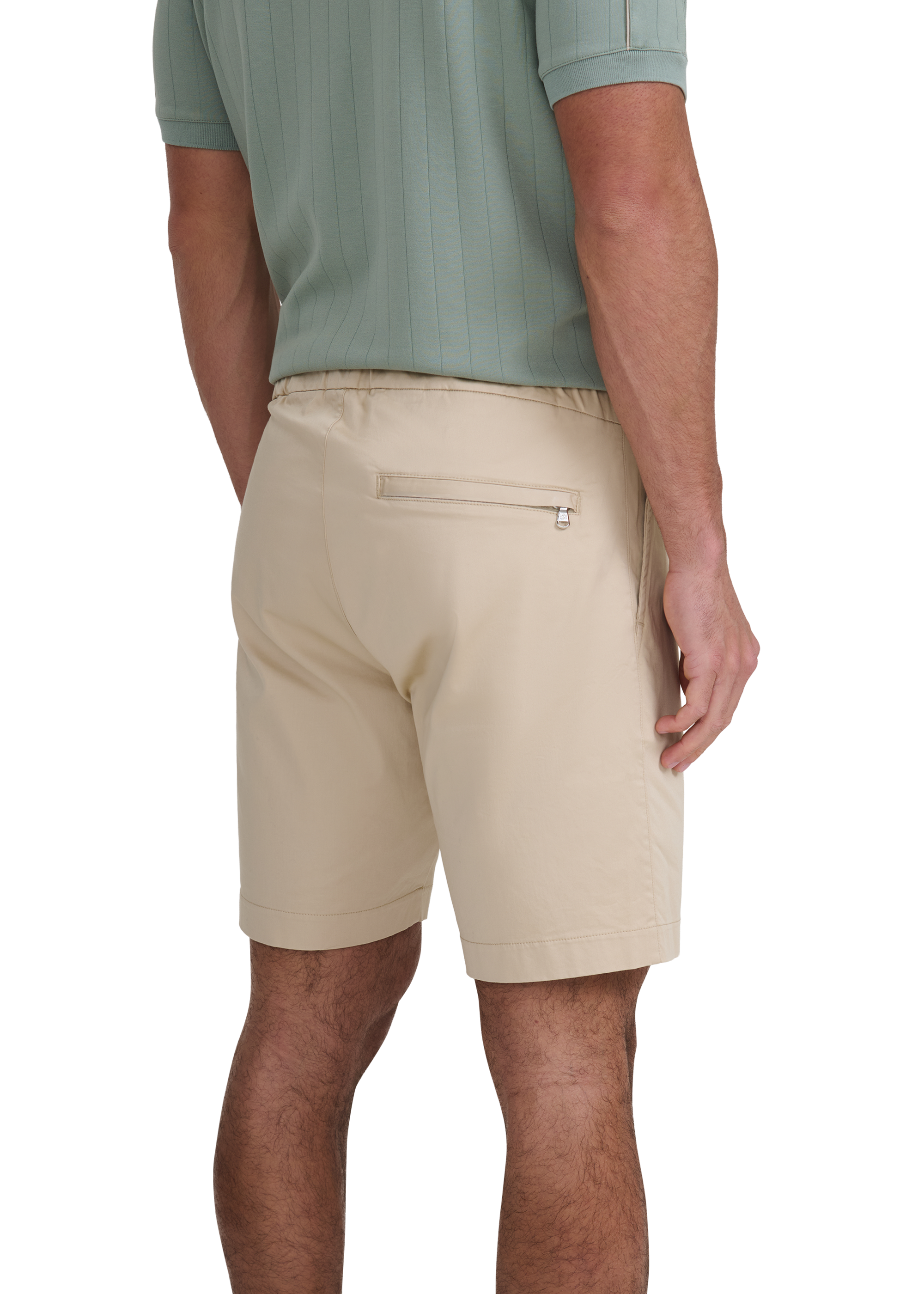 Relaxed Fit Cotton Short - Stone