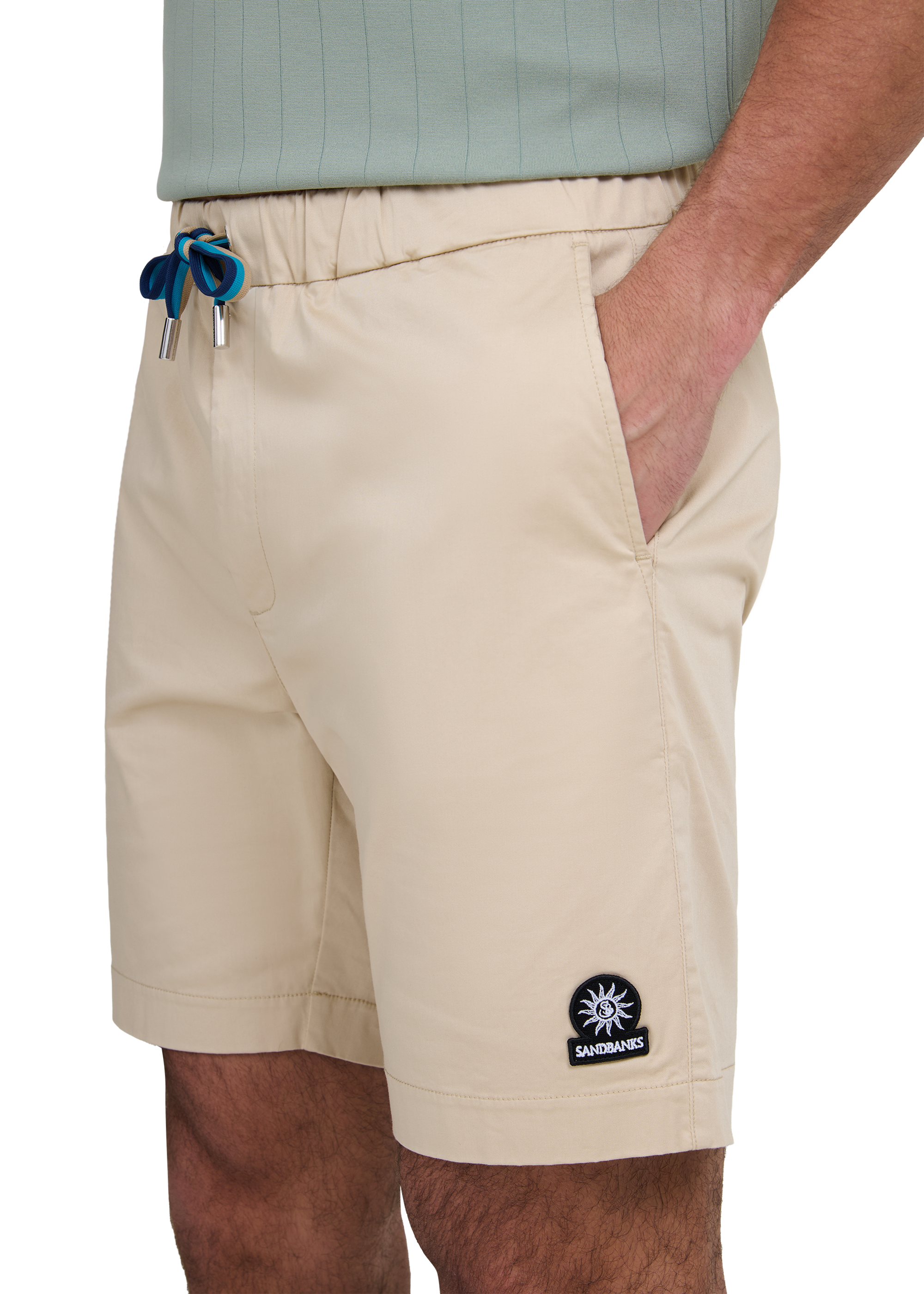 Relaxed Fit Cotton Short - Stone