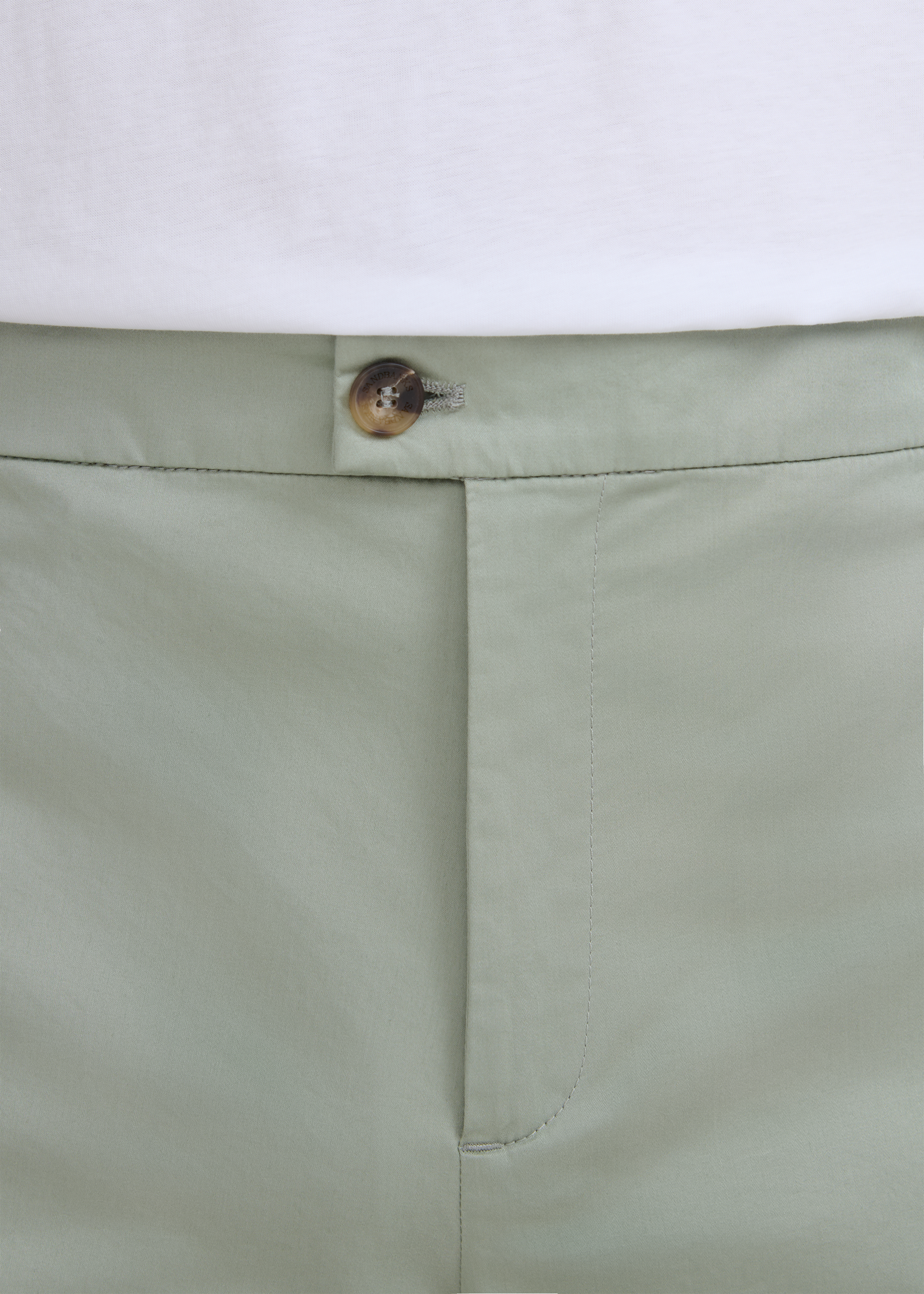 Cotton Chino Short - Sage