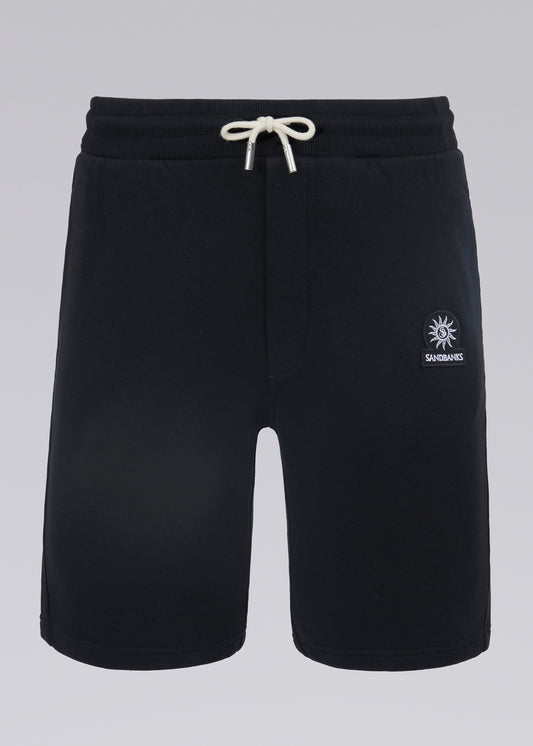 Sandbanks Badge Logo Sweat Short - Black