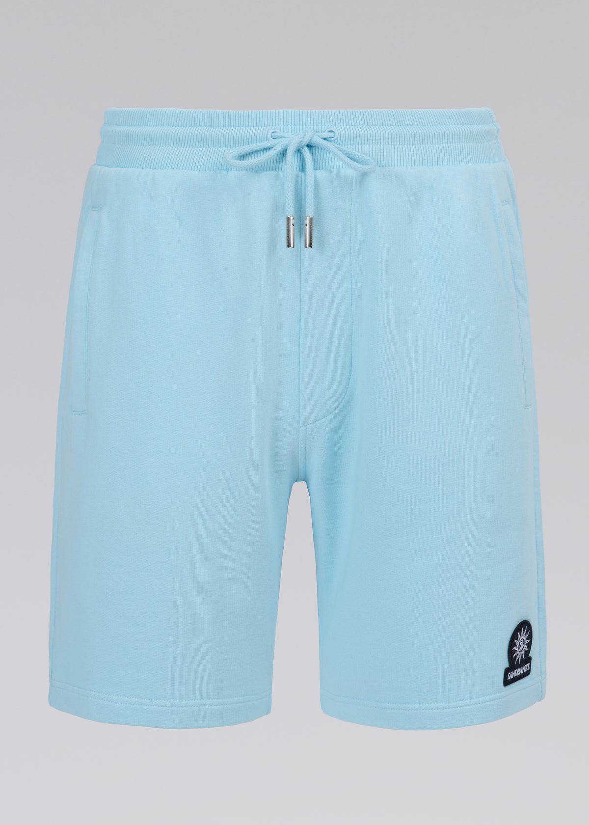 Sandbanks Badge Logo Sweat Short - Crystal Blue