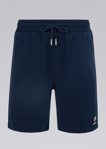 Sandbanks Badge Logo Sweat Short - Navy