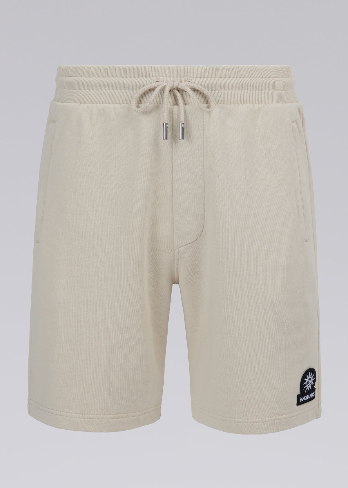 Sandbanks Badge Logo Sweat Short - Stone