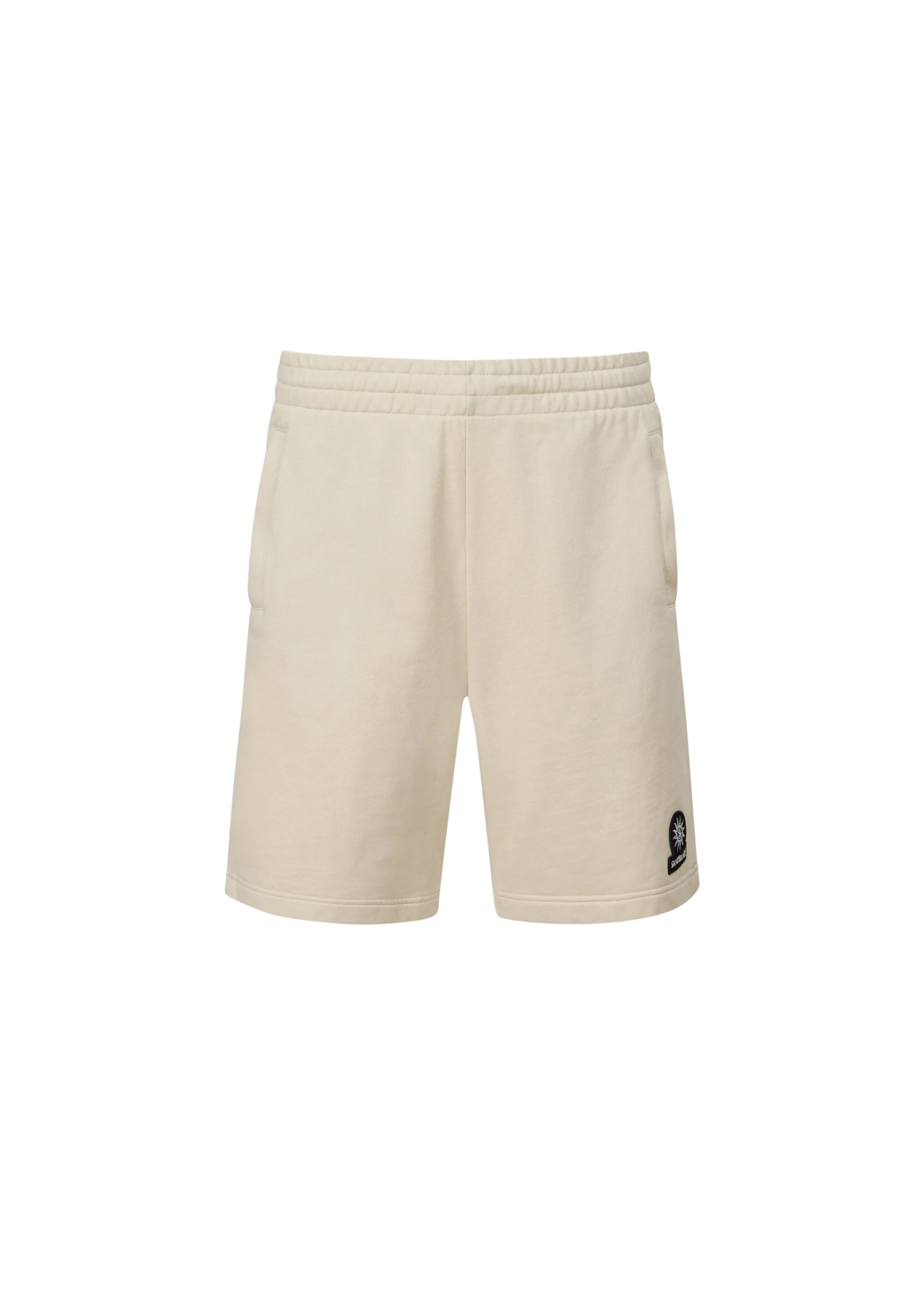Sandbanks Badge Logo Sweat Short - Stone
