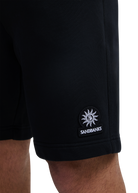 Sandbanks Badge Logo Shorts - Black