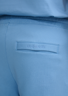 Sandbanks Badge Logo Shorts - Dusty Blue