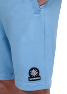 Sandbanks Badge Logo Shorts - Dusty Blue