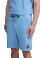 Sandbanks Badge Logo Shorts - Dusty Blue
