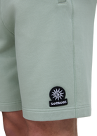 Sandbanks Badge Logo Shorts - Sage