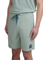 Sandbanks Badge Logo Shorts - Sage