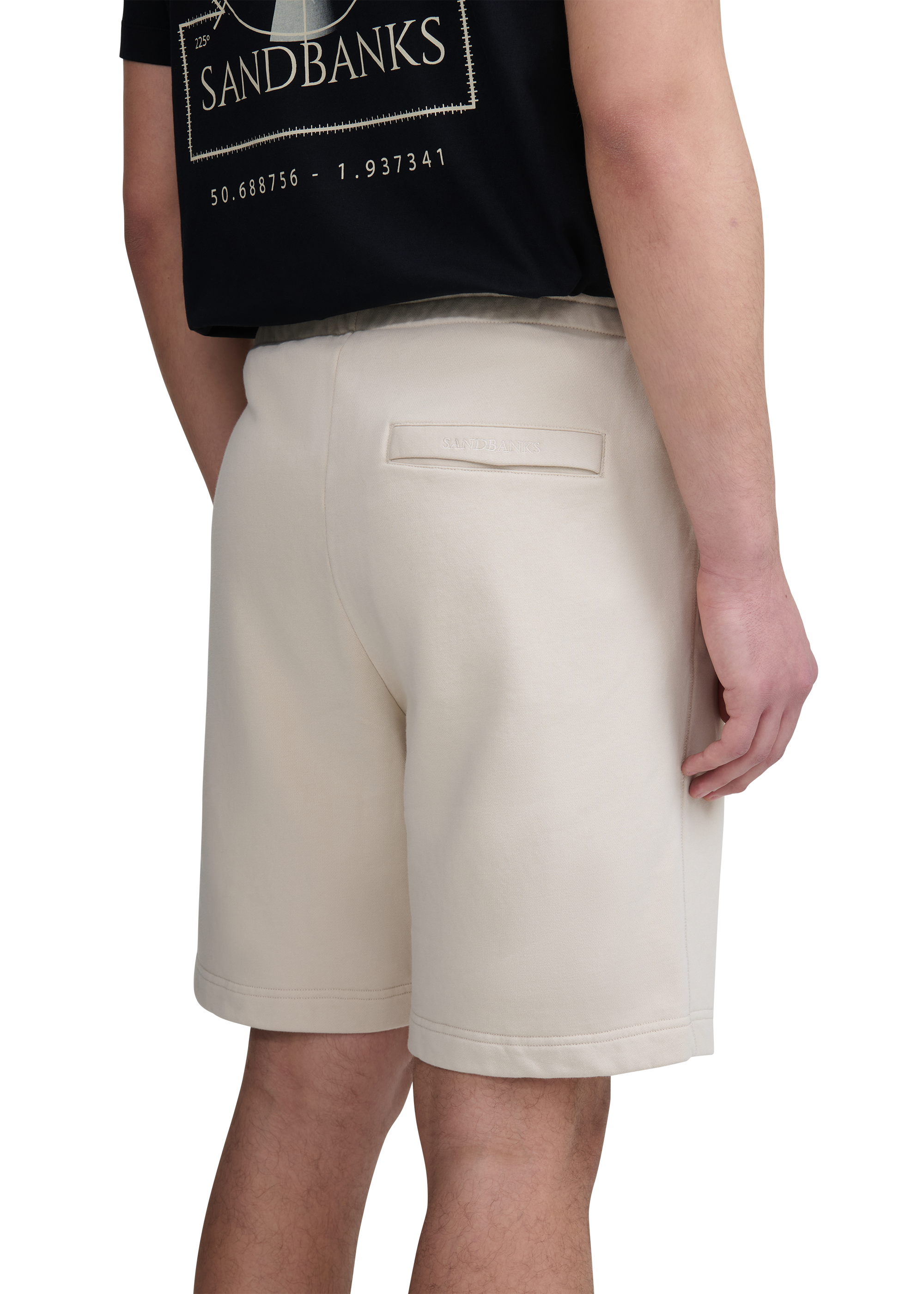 Sandbanks Badge Logo Shorts - Stone