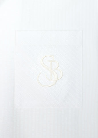 Sandbanks SB Seersucker Resort Shirt - White