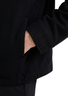Langton Double Pocket Wool Blend Overshirt - Black