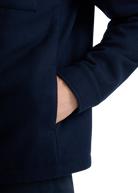 Langton Double Pocket Wool Overshirt - Navy