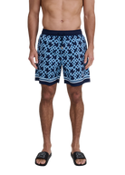 Sandbanks Mosaic Swim Shorts - Navy