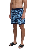 Sandbanks Mosaic Swim Shorts - Navy