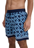 Sandbanks Mosaic Swim Shorts - Navy