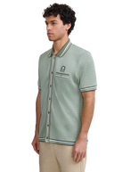 Textured Jacquard Polo Shirt - Sage