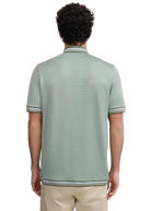 Textured Jacquard Polo Shirt - Sage