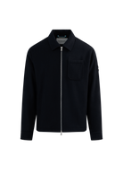 Salcombe Wool Zip Shacket - Black